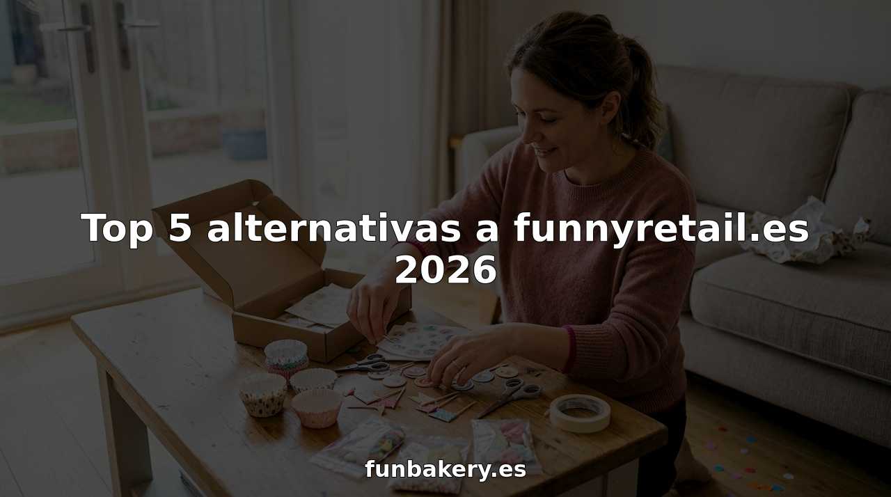 Una mujer prepara la mesa y saca decoraciones comestibles para una tarta en una fiesta en casa.