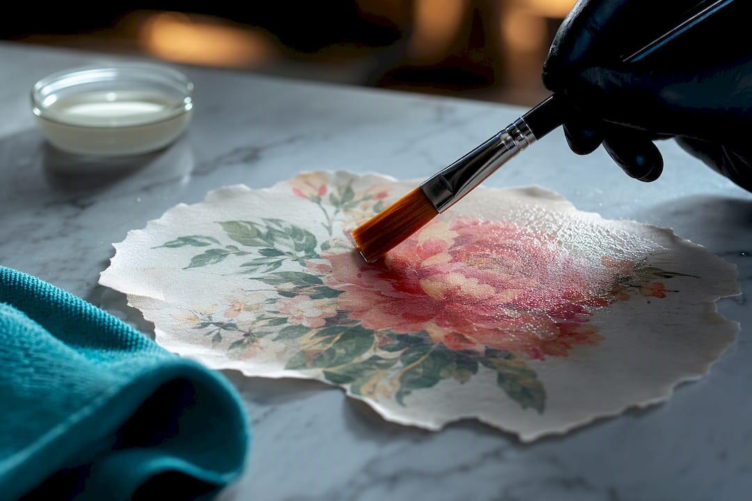 Pormenor de papel de açúcar com brilho profissional