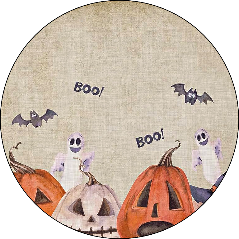 Oblea o Papel de Azúcar HALLOWEEN Personalizado para Tartas y Magdalenas – Foto Comestible con Nombre y Edad