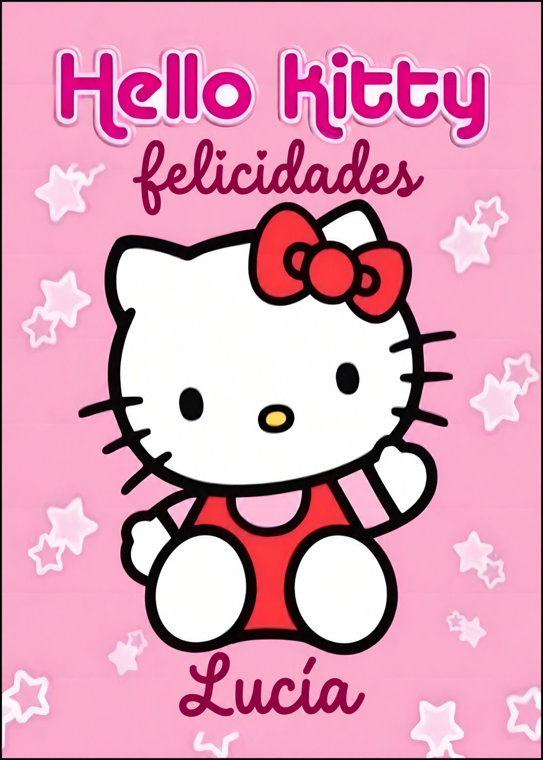 Foto Comestible para tarta personalizada HELLO KITTY personalizada para tartas y pasteles