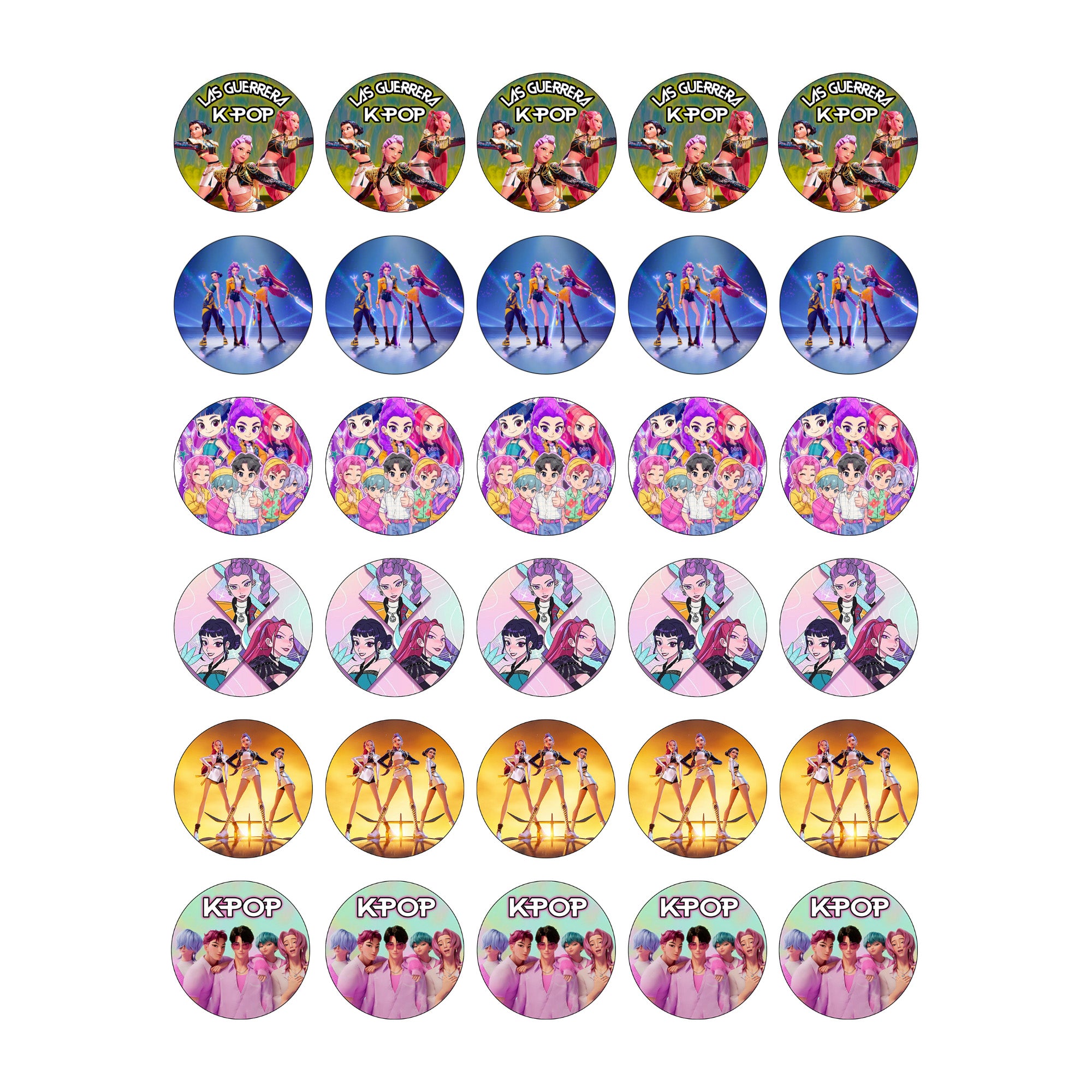 kpop-demon-hunters-guerreras-k-pop-magdalenas-cintas-discos-oblea-azucar-papel_comestible