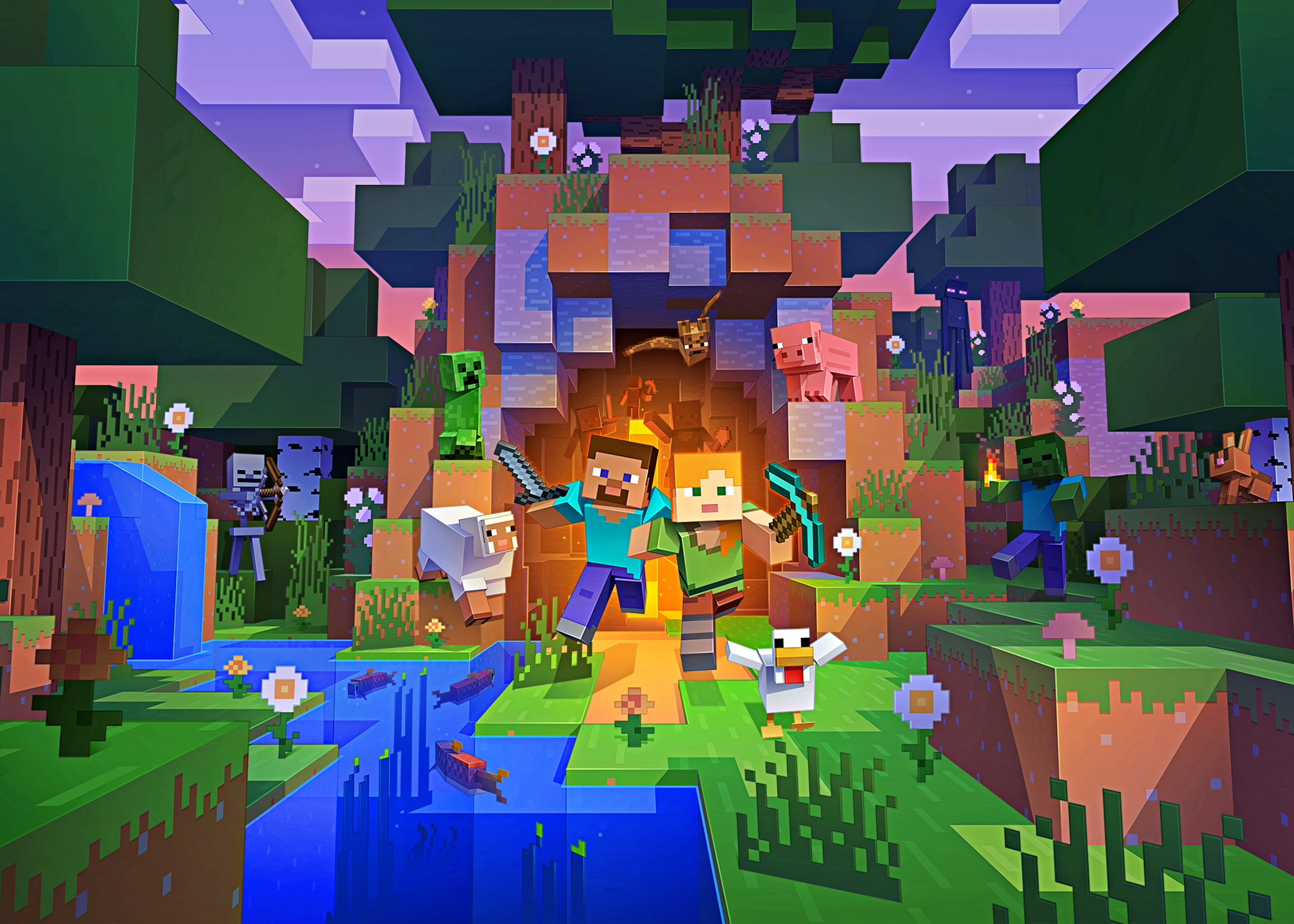 Oblea personalizada comestible MINECRAFT decoración para tarta cumpleaños