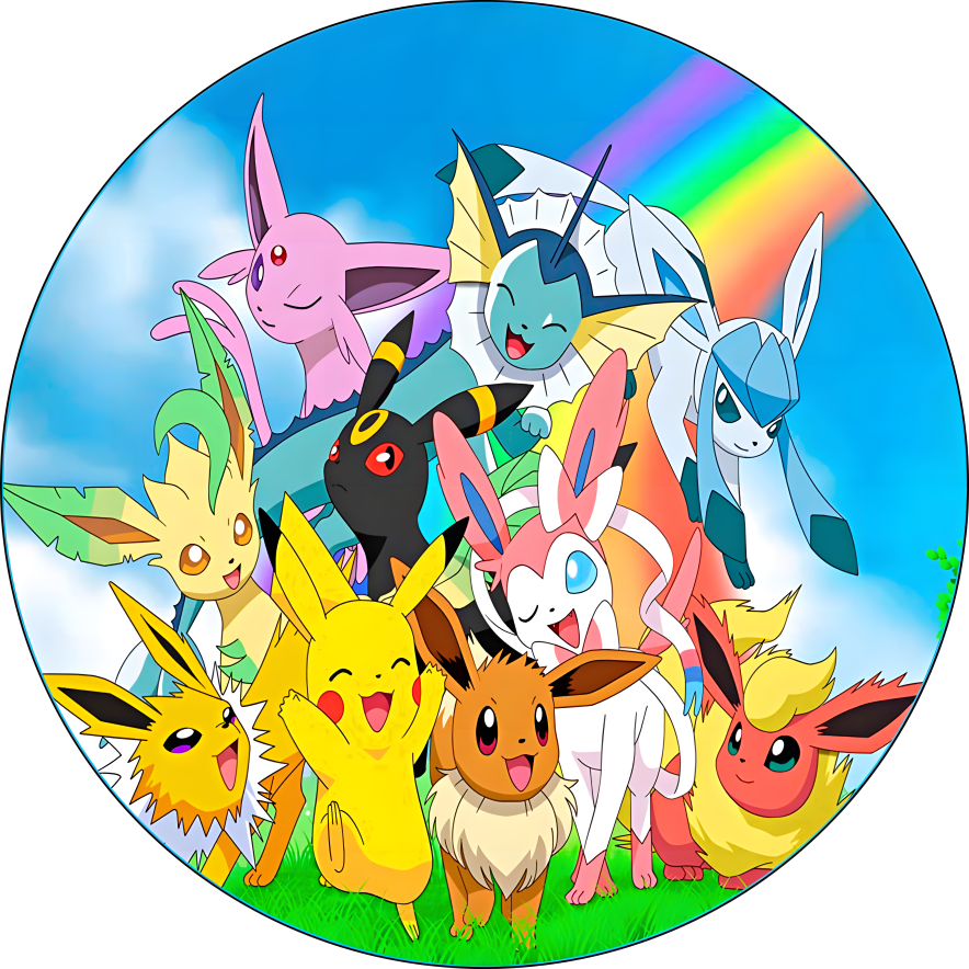 Oblea Pokémon personalizada con Pikachu para tarta de cumpleaños infantil