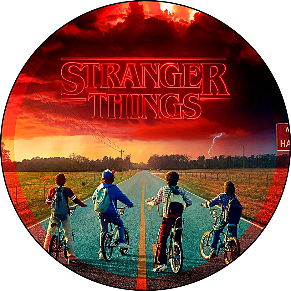 Imagen comestible en oblea Stranger Things personalizada para tartas y pasteles