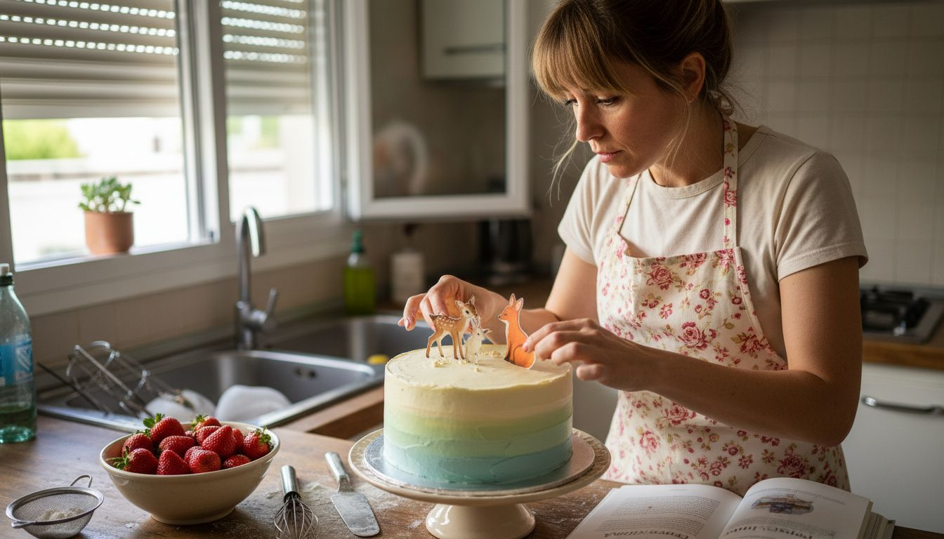 Personalizar una tarta decorándola con papel comestible
