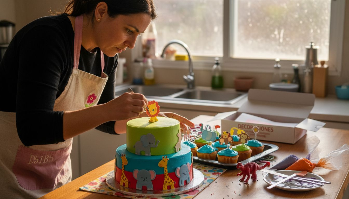 Decorar la tarta de una fiesta infantil con papel comestible es una idea divertida y original que encanta a los niños. Puedes elegir diseños coloridos o temáticos para que el pastel sea el centro de atención y sorprenda a todos los invitados.
