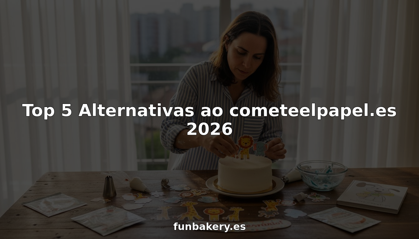 Mulher a organizar decorações comestíveis para bolos em cima da mesa.