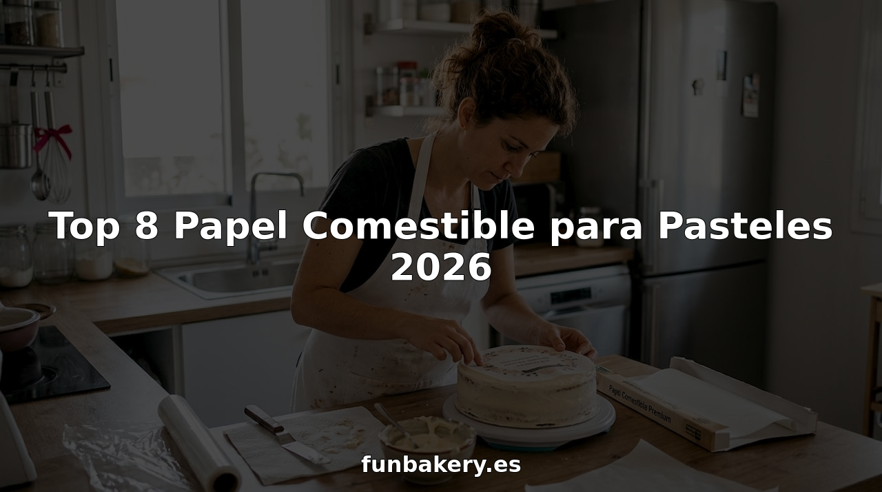 Pastelero decorando una tarta con láminas comestibles