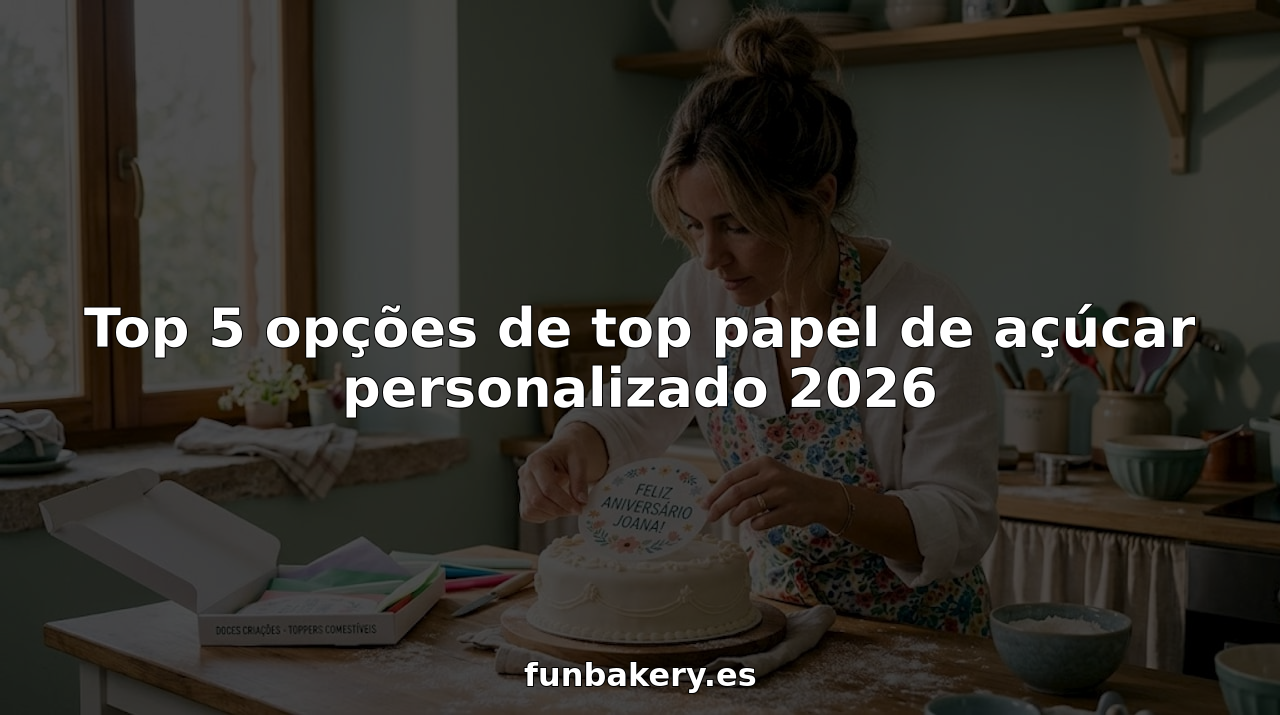 Padeiro a colocar uma decoração personalizada em papel de açúcar sobre o bolo