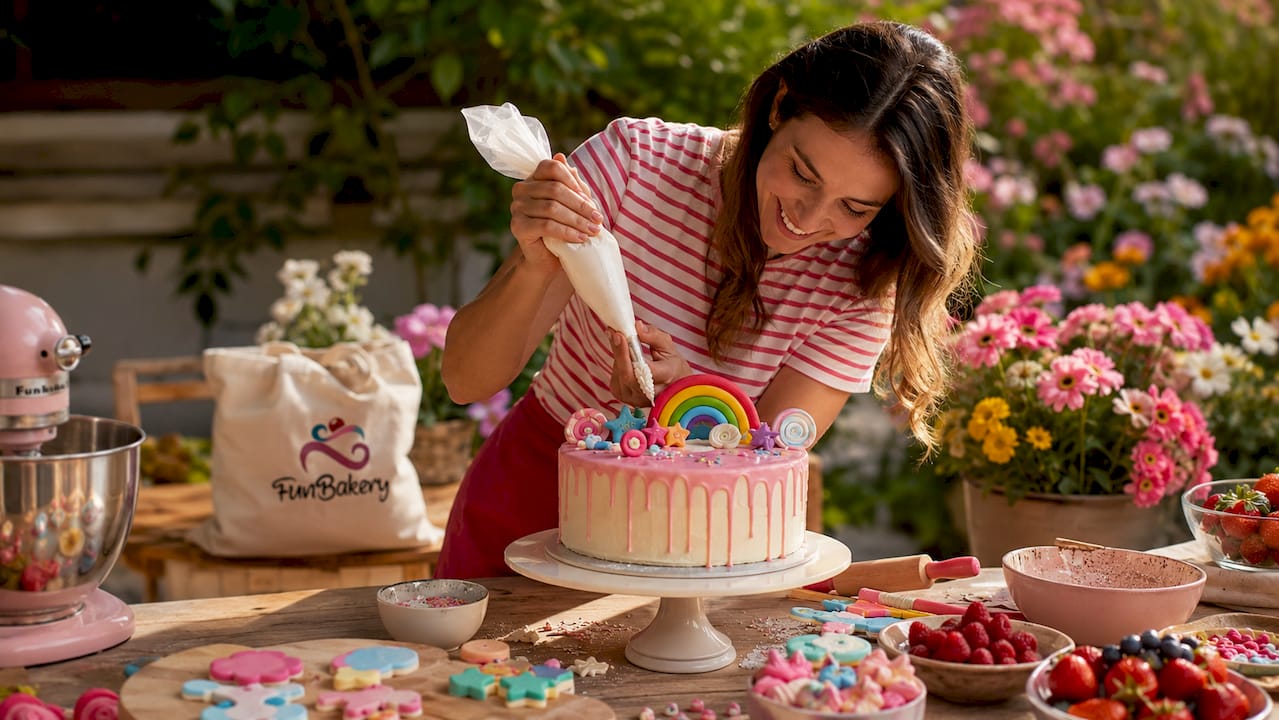 Pastelera que crea y decora tartas únicas para personas de todas las edades.
