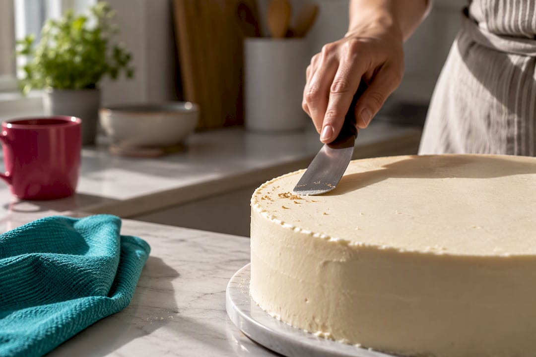 Limpar a superfície de uma tarte
