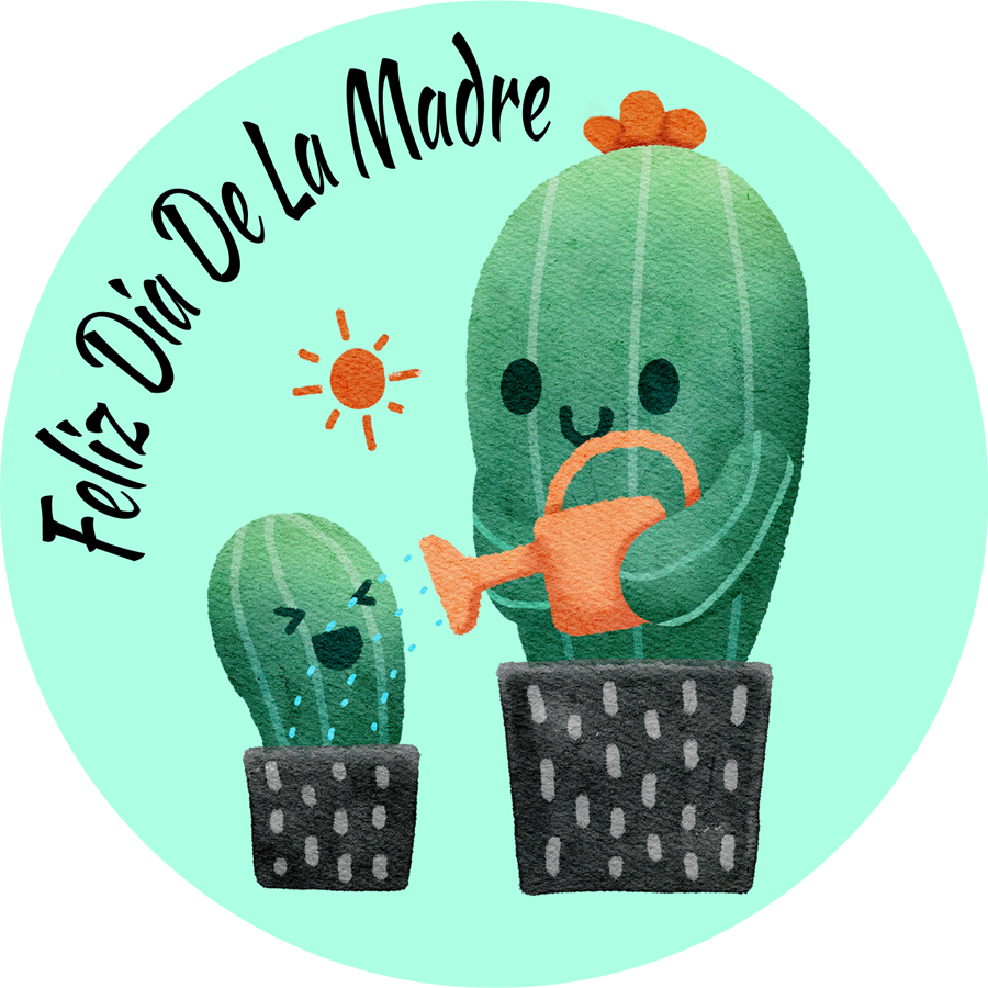 Topper comestible Día de la Madre con madre e hija, diseño elegante con flores y mariposas, papel de azúcar personalizado