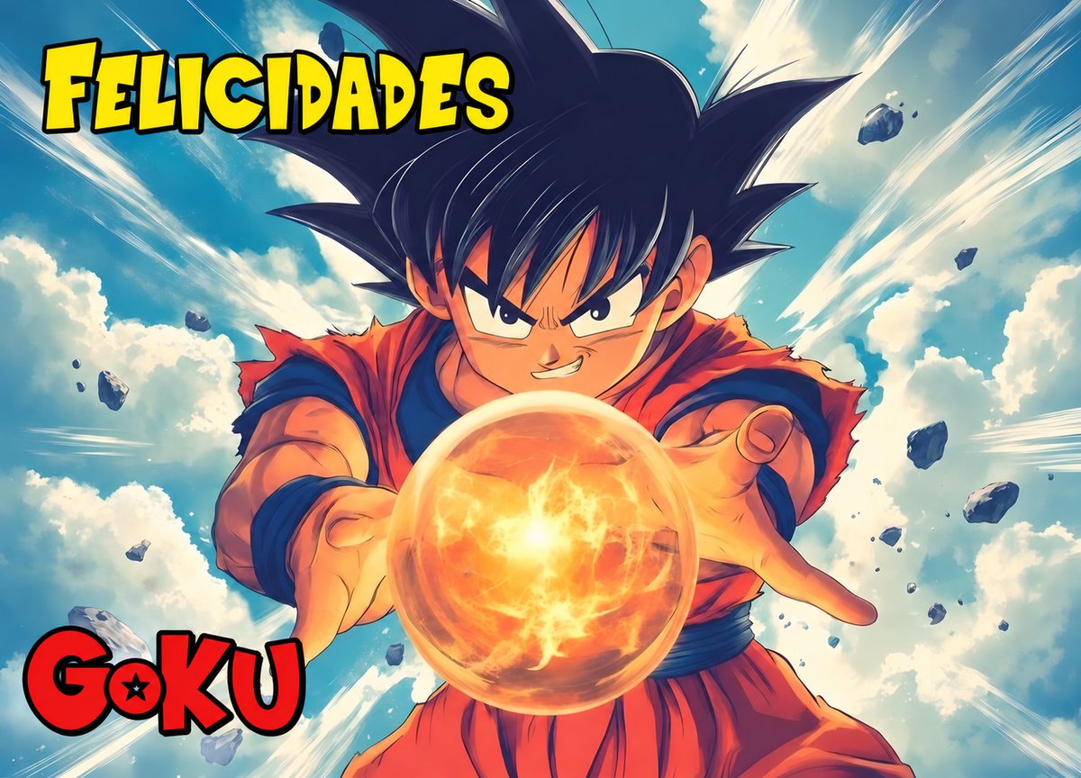 Lámina comestible personalizable de Dragon Ball con sus personajes reunidos