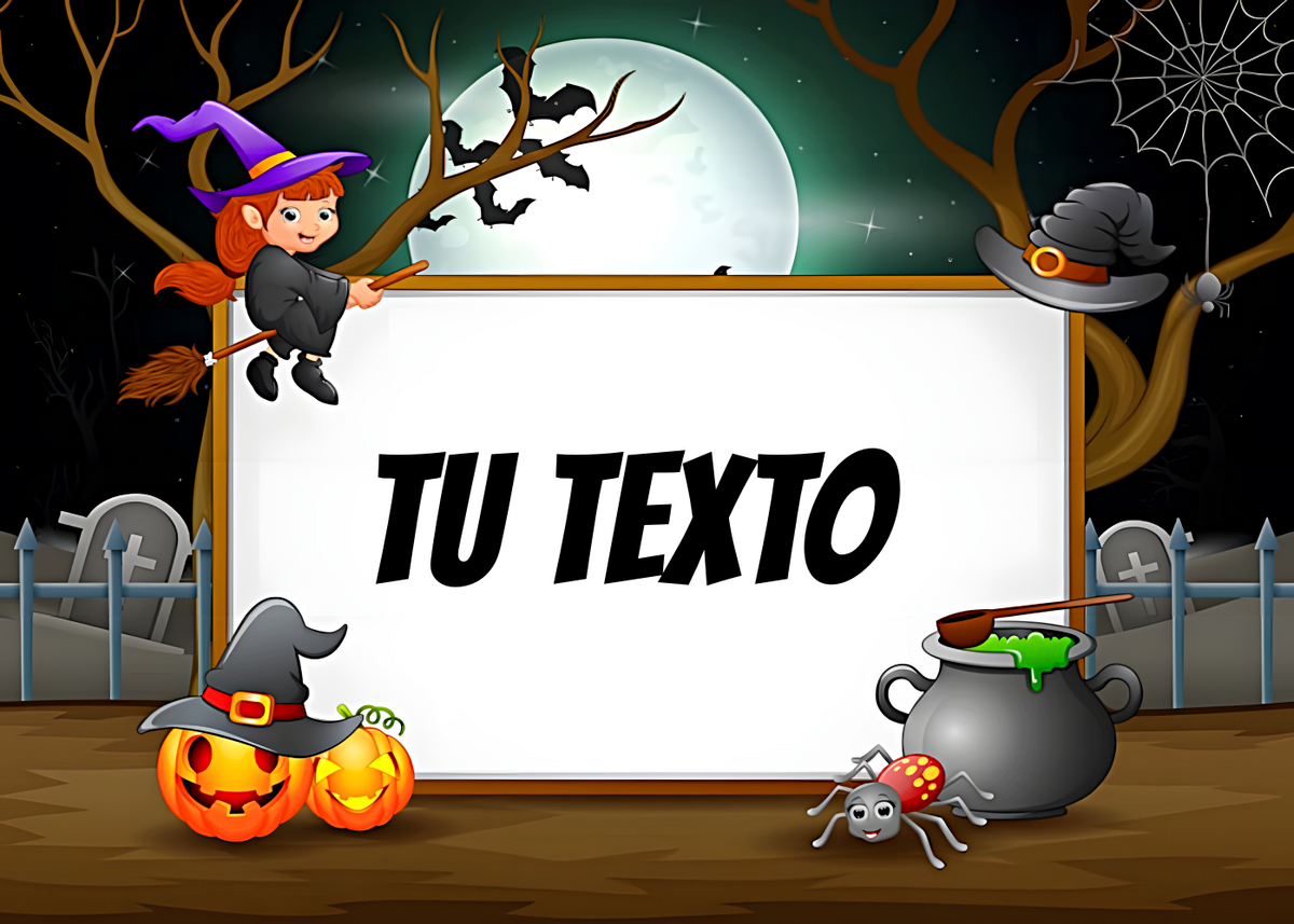 Decoración Comestible HALLOWEEN para Tartas y Magdalenas Infantiles – Personalizable con Foto