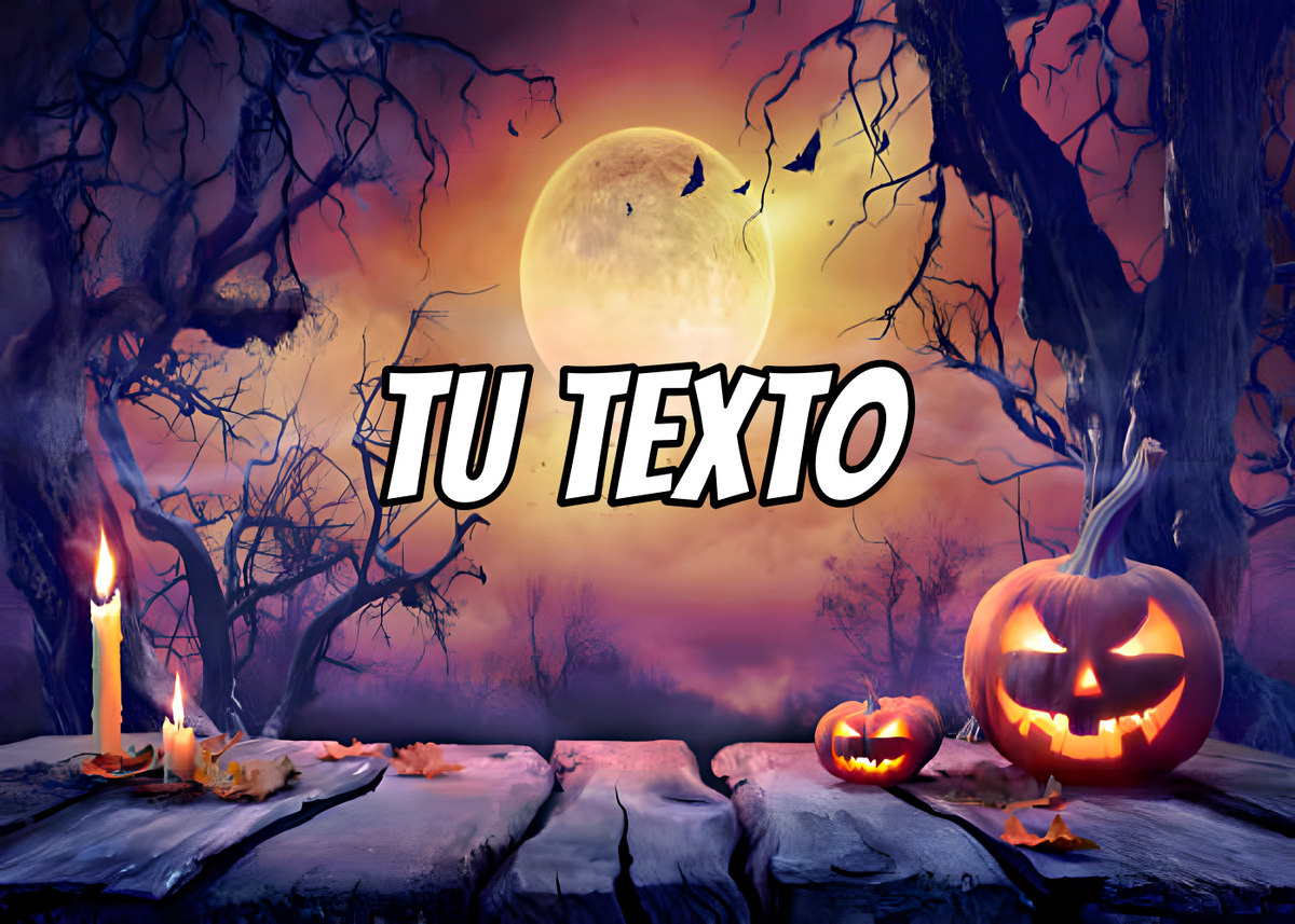 Imagen Comestible HALLOWEEN Personalizada con Foto para Tartas y Magdalenas de Cumpleaños Infantil