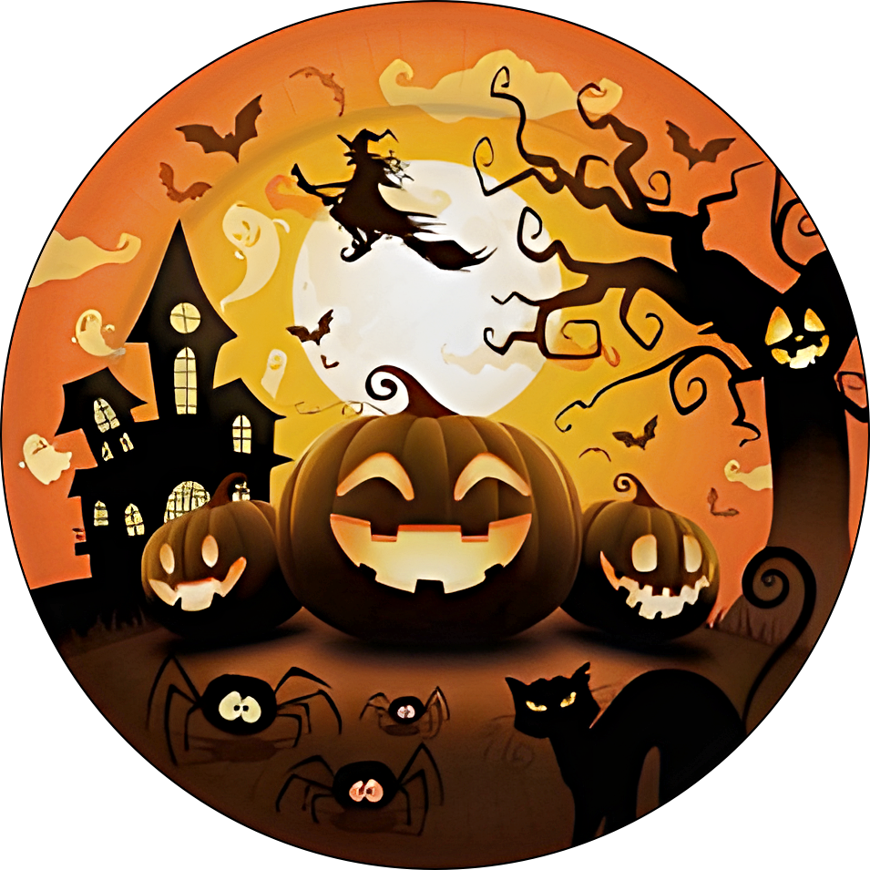 Imagen Comestible HALLOWEEN para Tarta Personalizada – Oblea o Papel de Azúcar con Foto