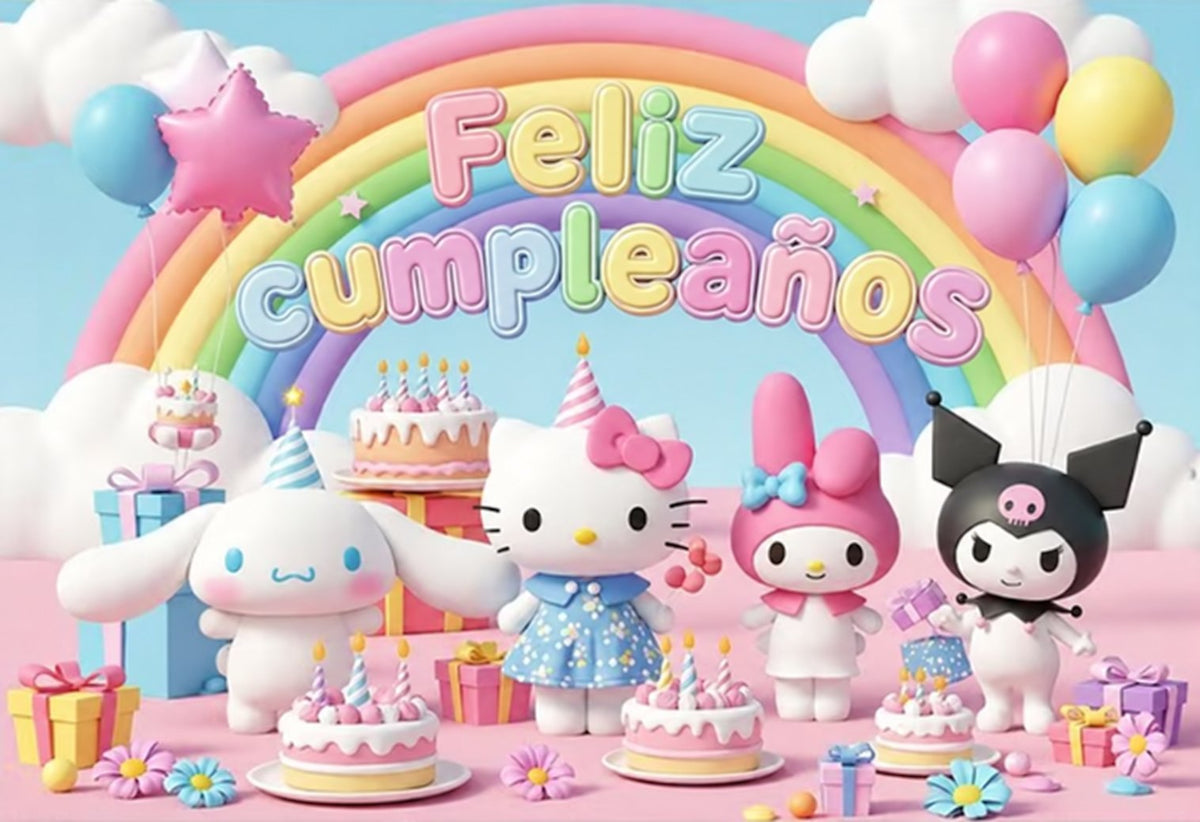 Oblea comestible personalizada HELLO KITTY para tarta y pastel de cumpleaños