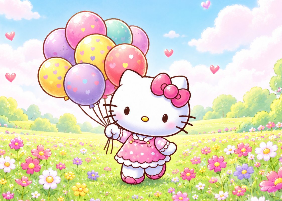 Oblea de HELLO KITTY personalizada para pastel o Tarta, especial para cumpleaños