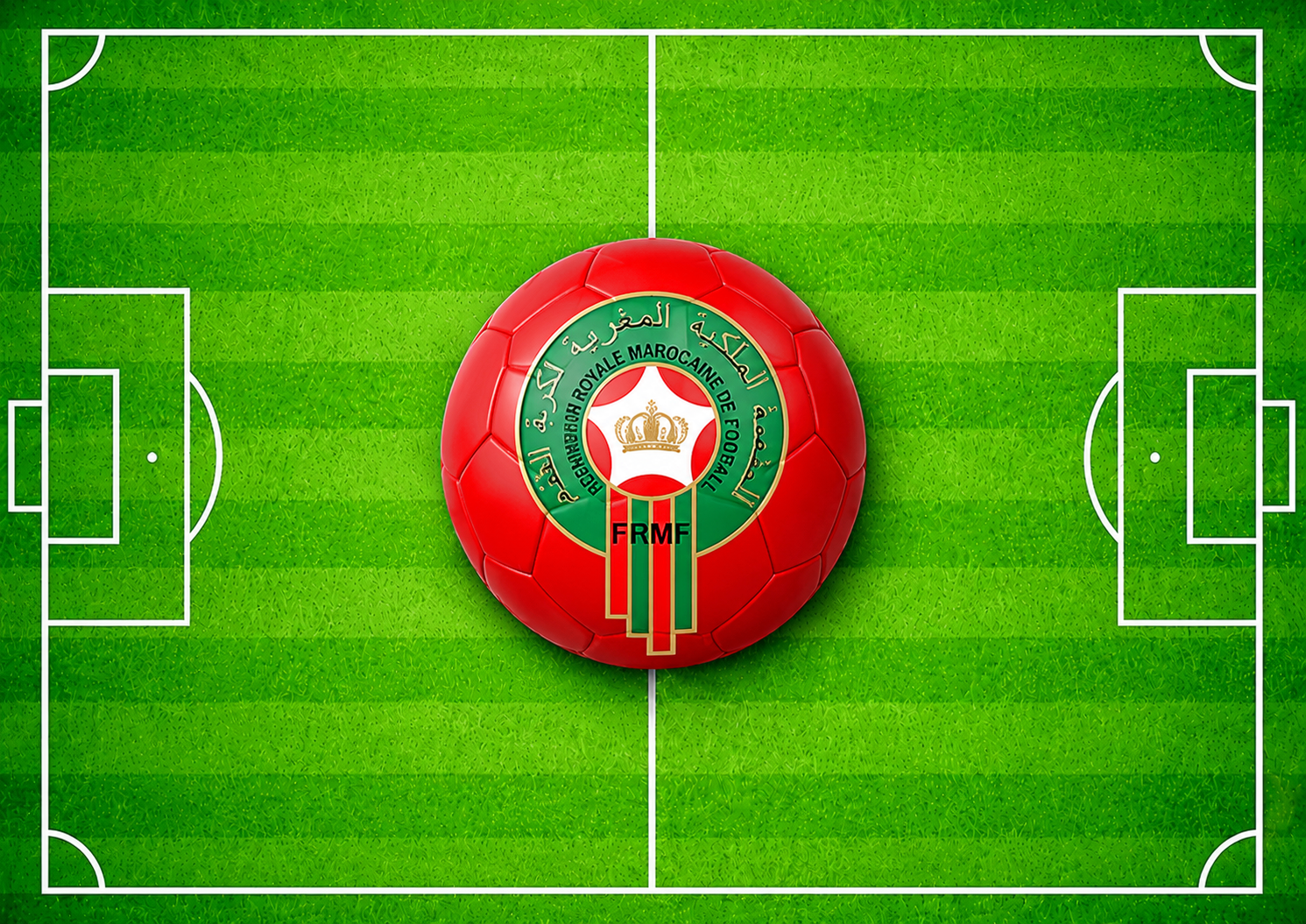 Papel de azúcar personalizado de Marruecos para tarta de cumpleaños, decoración comestible temática del Mundial de Fútbol con colores rojos y verdes FIFA