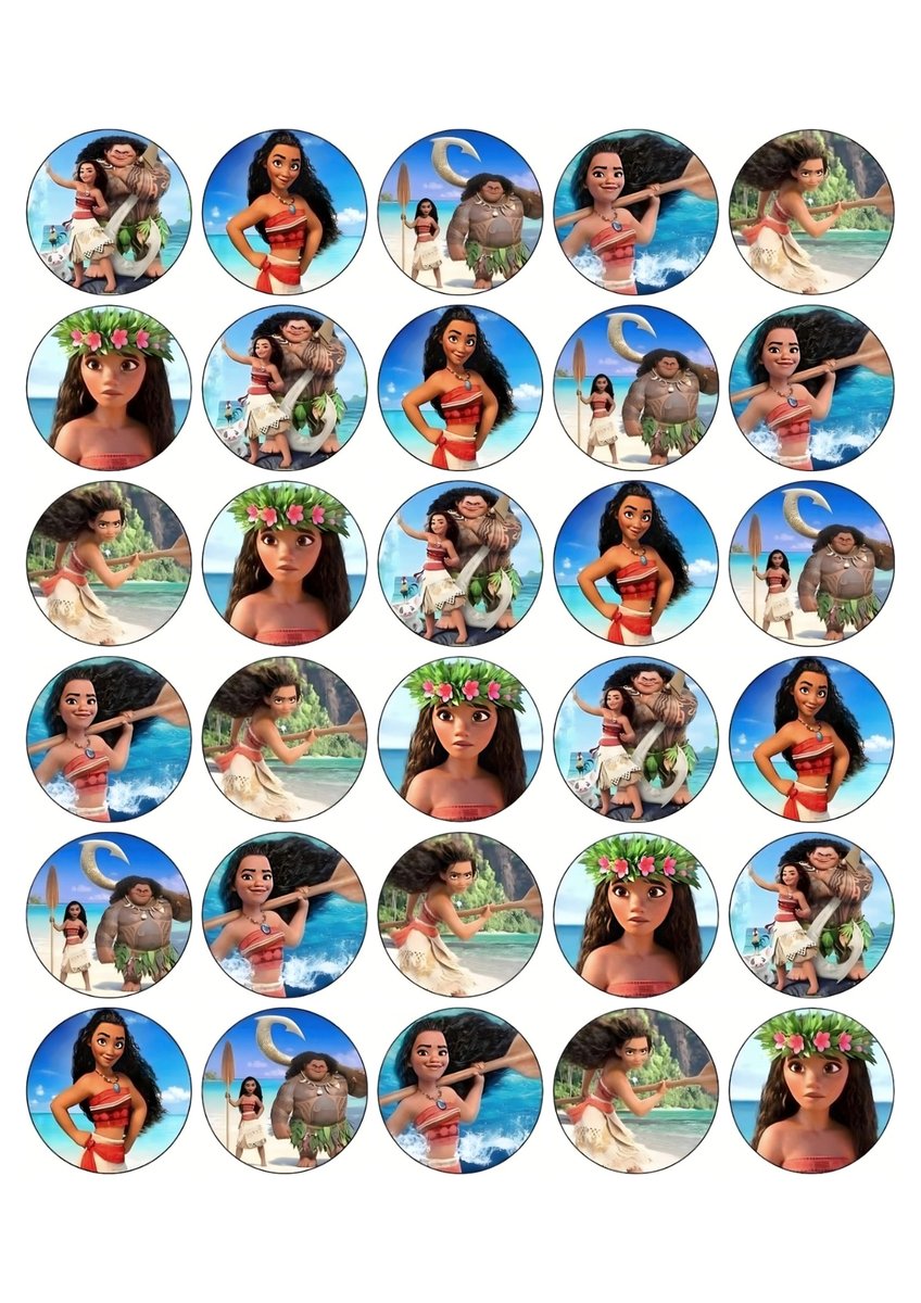 MOANA, VAIANA Magdalenas 30-Precortadas