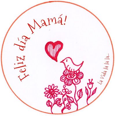 Imagen comestible Día de la Madre con madre e hija abrazadas, decoración floral rosa para tarta, papel de azúcar u oblea