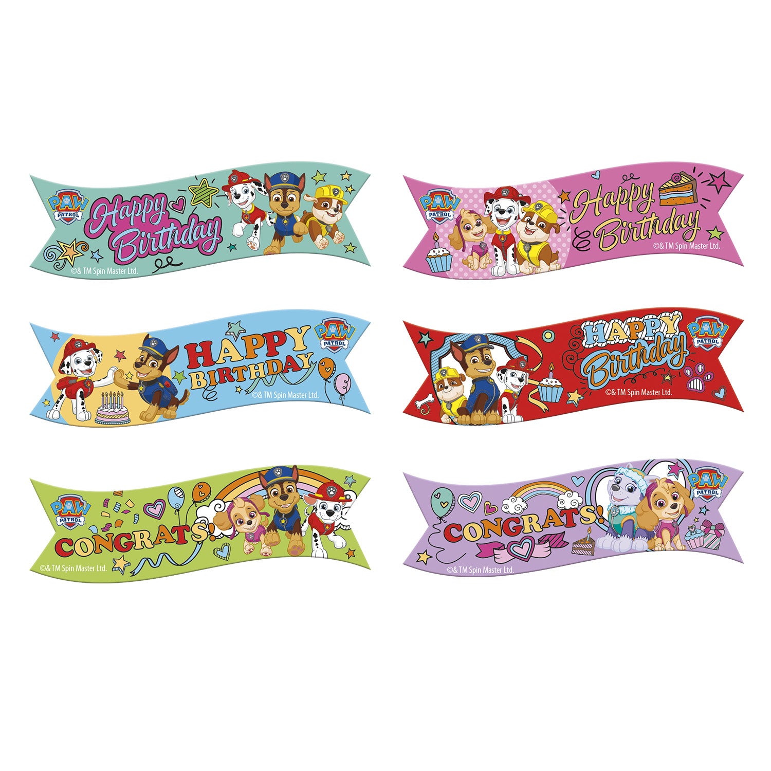 Paw Patrol Happy Birthday Banners